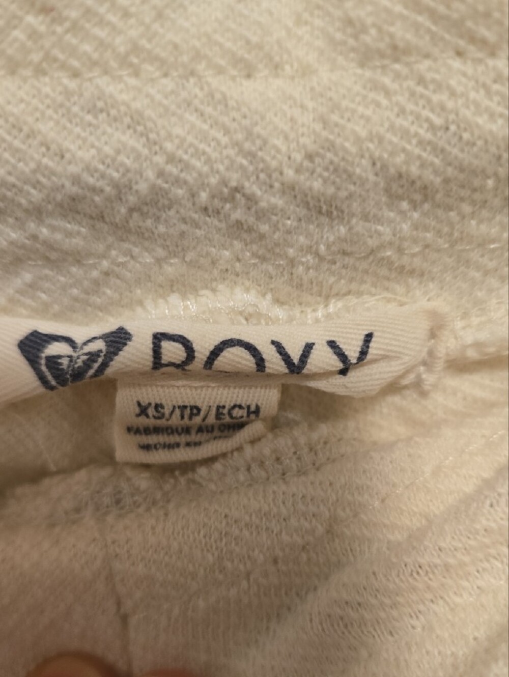 Roxy Cream Layered Rope-Drawstring Shorts - Picture 5 of 7